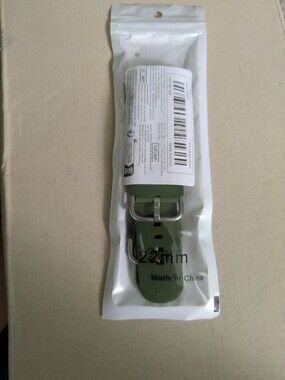 Green Silicone 22mm Replacement Watch Band - 2pk